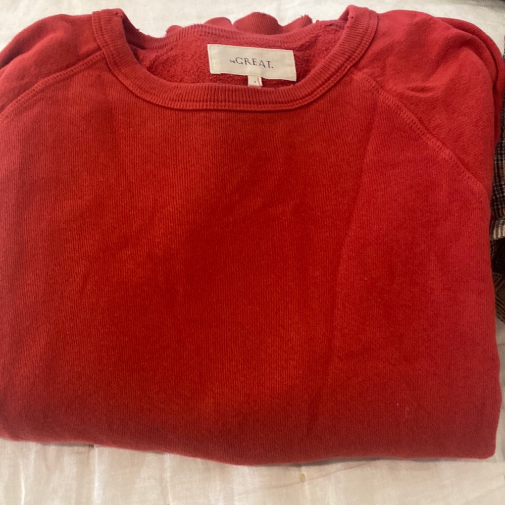 THE Great. 100 cotton sweatshirt